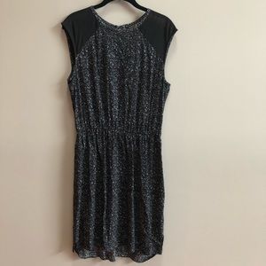 Banana Republic Black Patterned Dress, Size 10